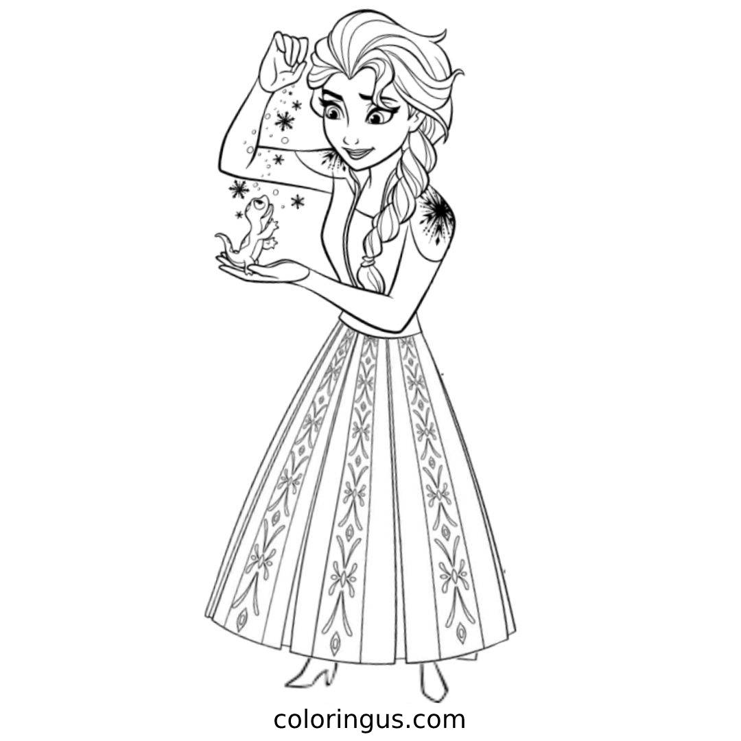 35 Elsa Coloring Pages From Frozen For Kids Parade