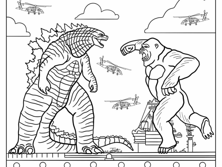 35 Godzilla Coloring Pages Free PDF Printables