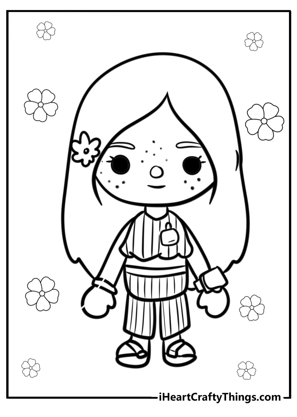 Draw So Cute People Coloring Pages