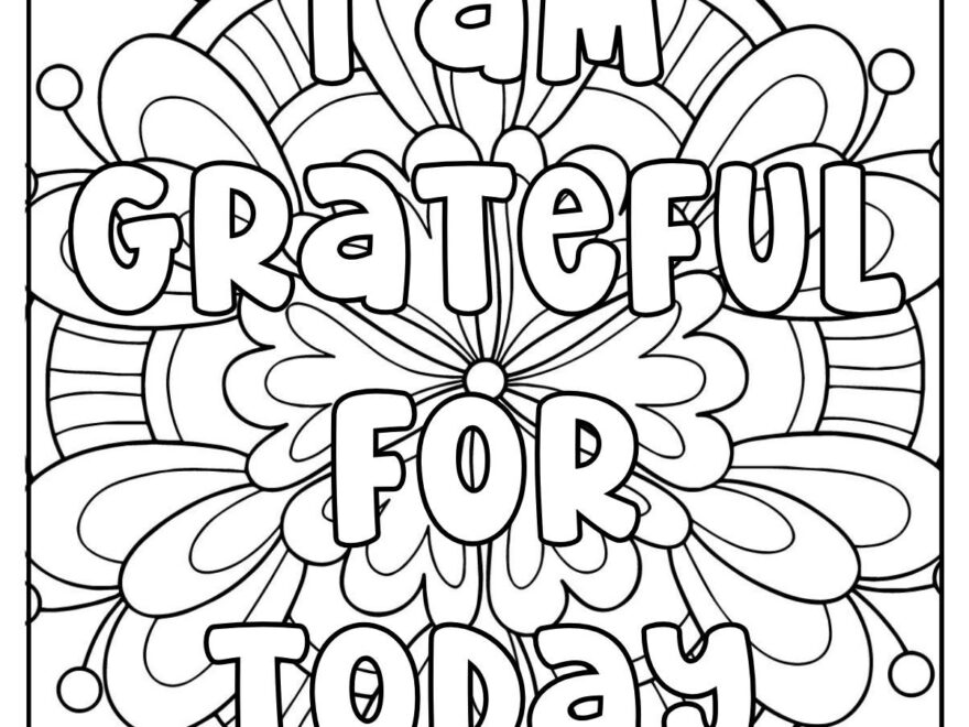 35 Positive Affirmations Coloring Pages Free PDF Printables