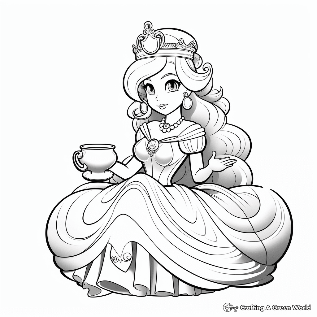 35 Princess Peach Coloring Pages For Mario Enthusiasts Parade