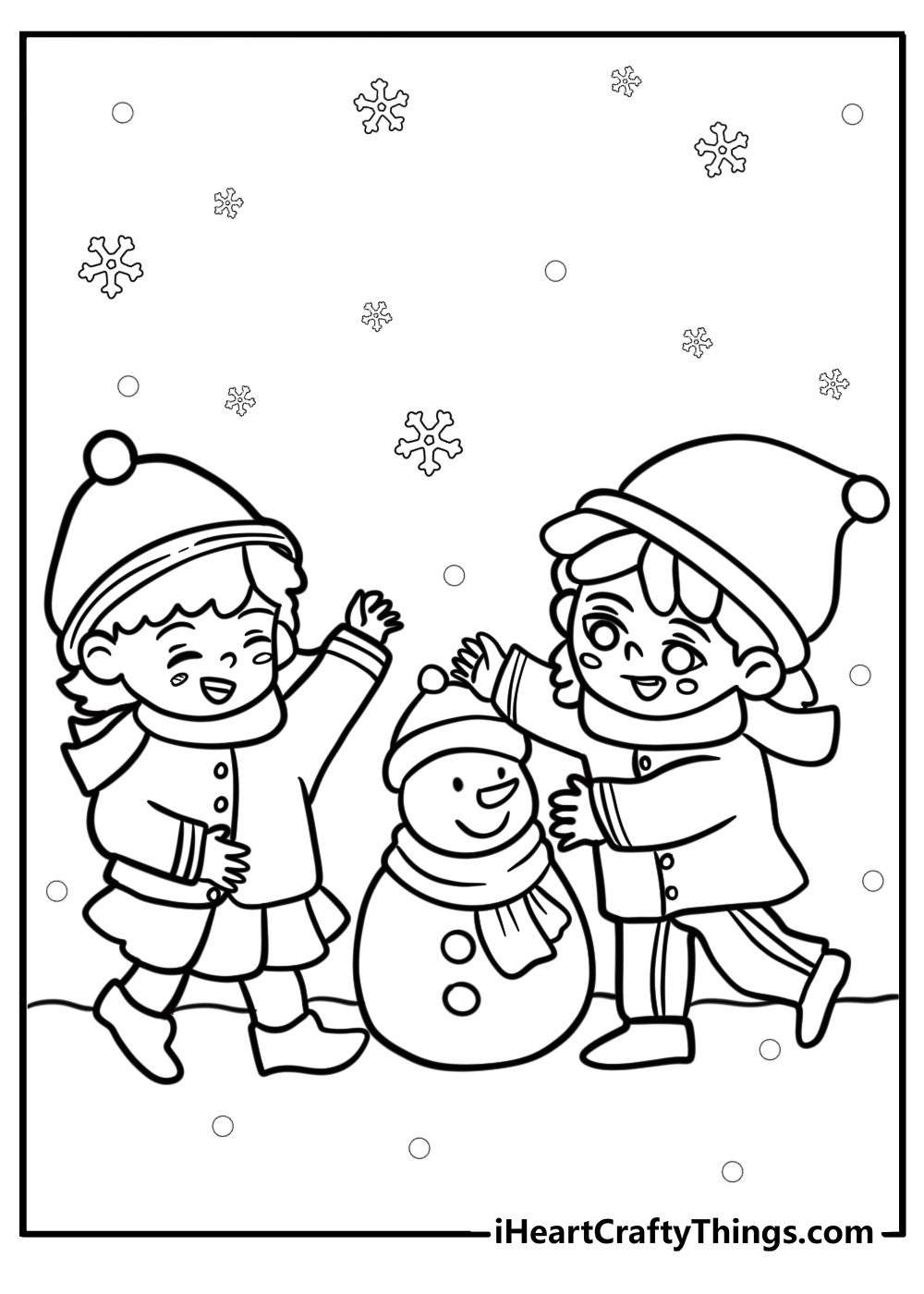 Snow Coloring Pages Kids Snow Coloring Pages Kids