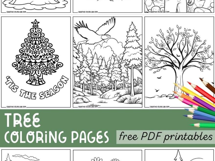 36 Coloring Pages Of Trees Free PDF Printables