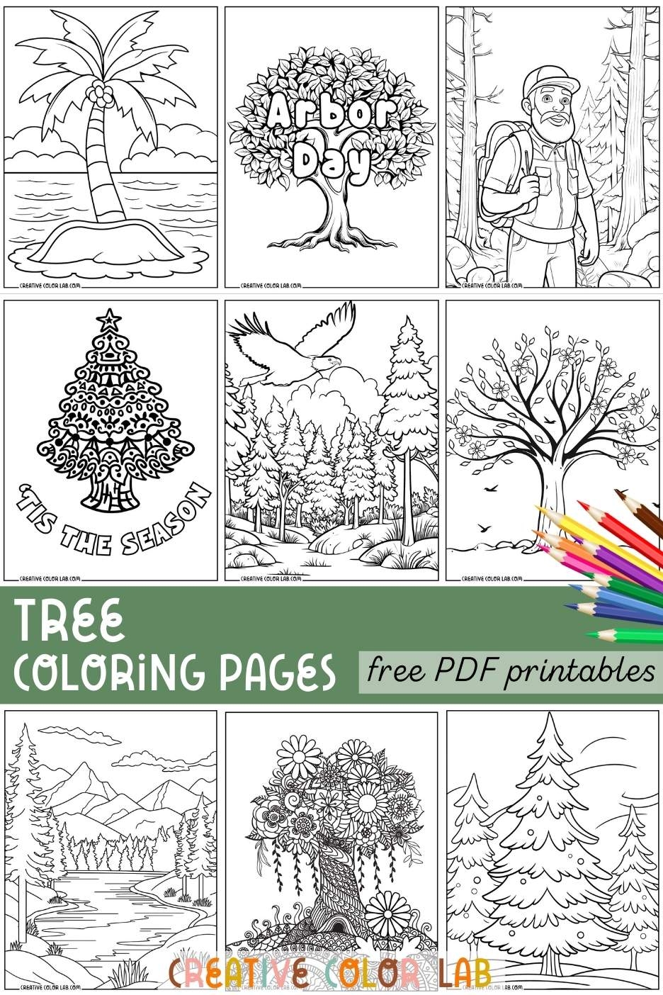 36 Coloring Pages Of Trees Free PDF Printables 36 Coloring Pages Of Trees Free PDF Printables