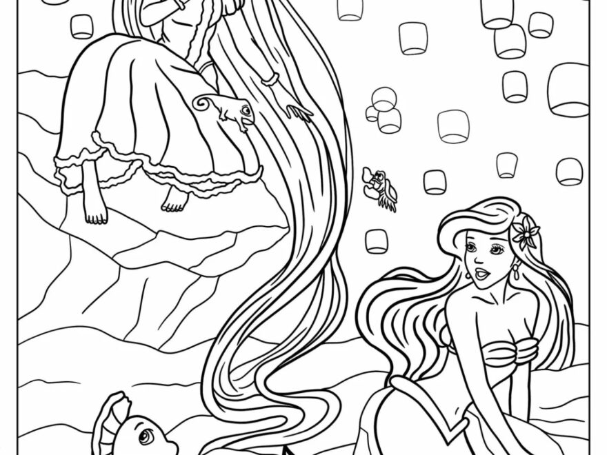36 Disney Princess Coloring Pages Free PDF Printables