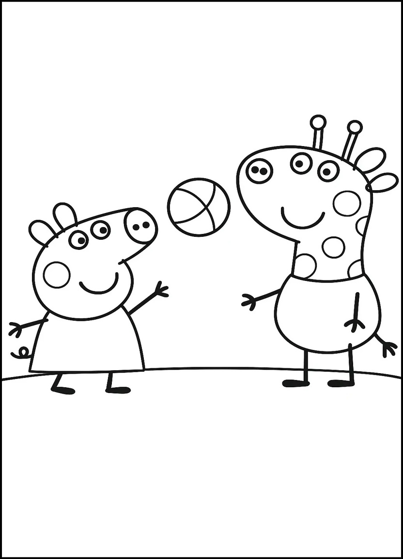 36 Peppa Pig Coloring Pages Free Printable PDF Collection
