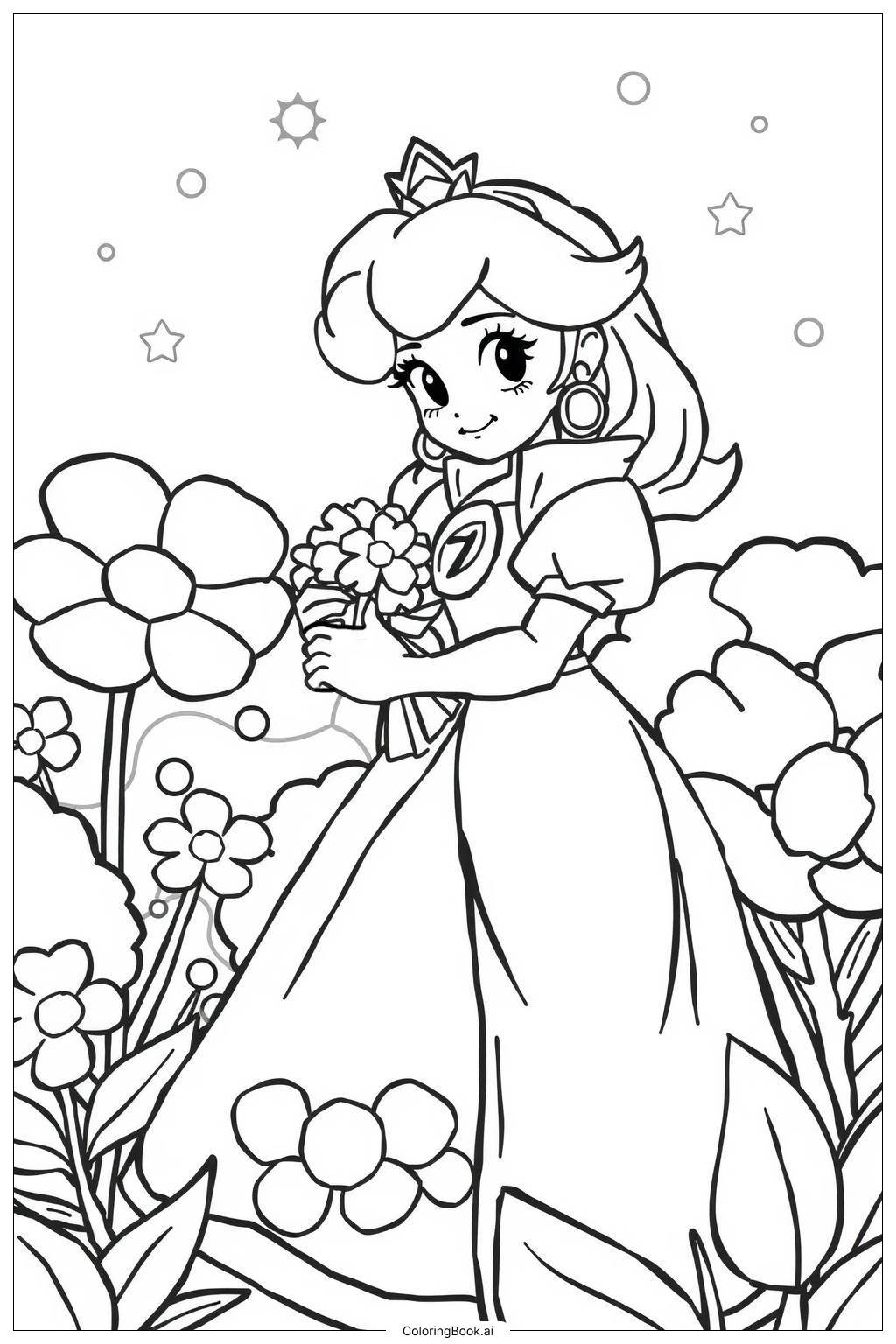 36 Princess Peach Coloring Pages Free PDF PNG Printables 