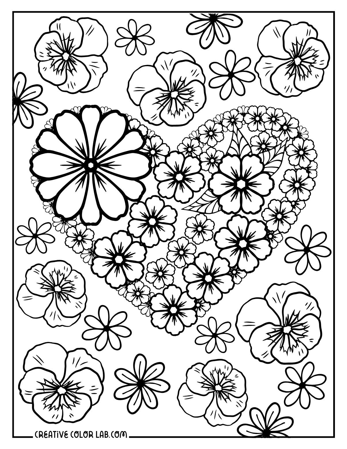 37 Free Flower Coloring Pages Printable PDFs