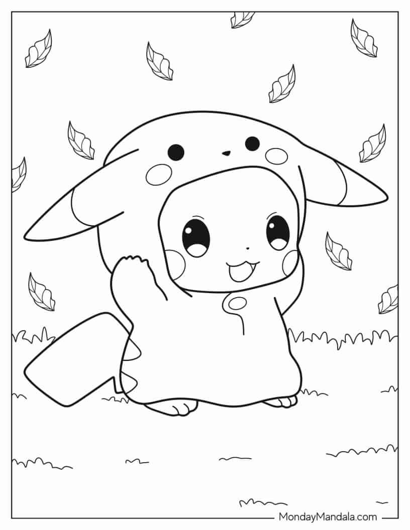 38 Pikachu Coloring Pages Free PDF Printables 