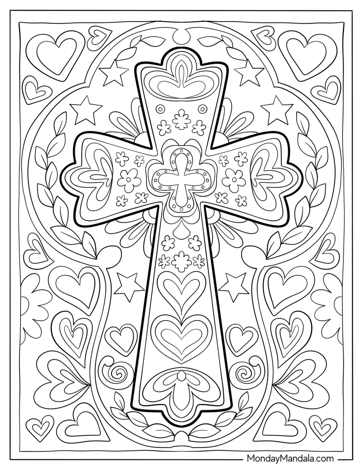 39 Cross Coloring Pages Free PDF Printables 