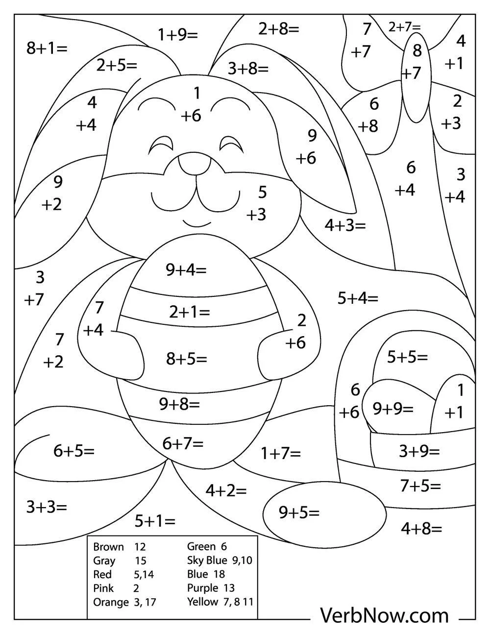 42 Free MATH Coloring Pages Printable PDF 