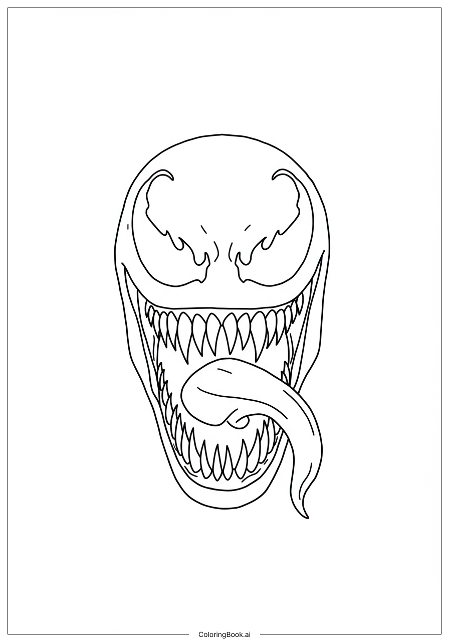 43 Venom Coloring Pages Free PDF PNG Printables 