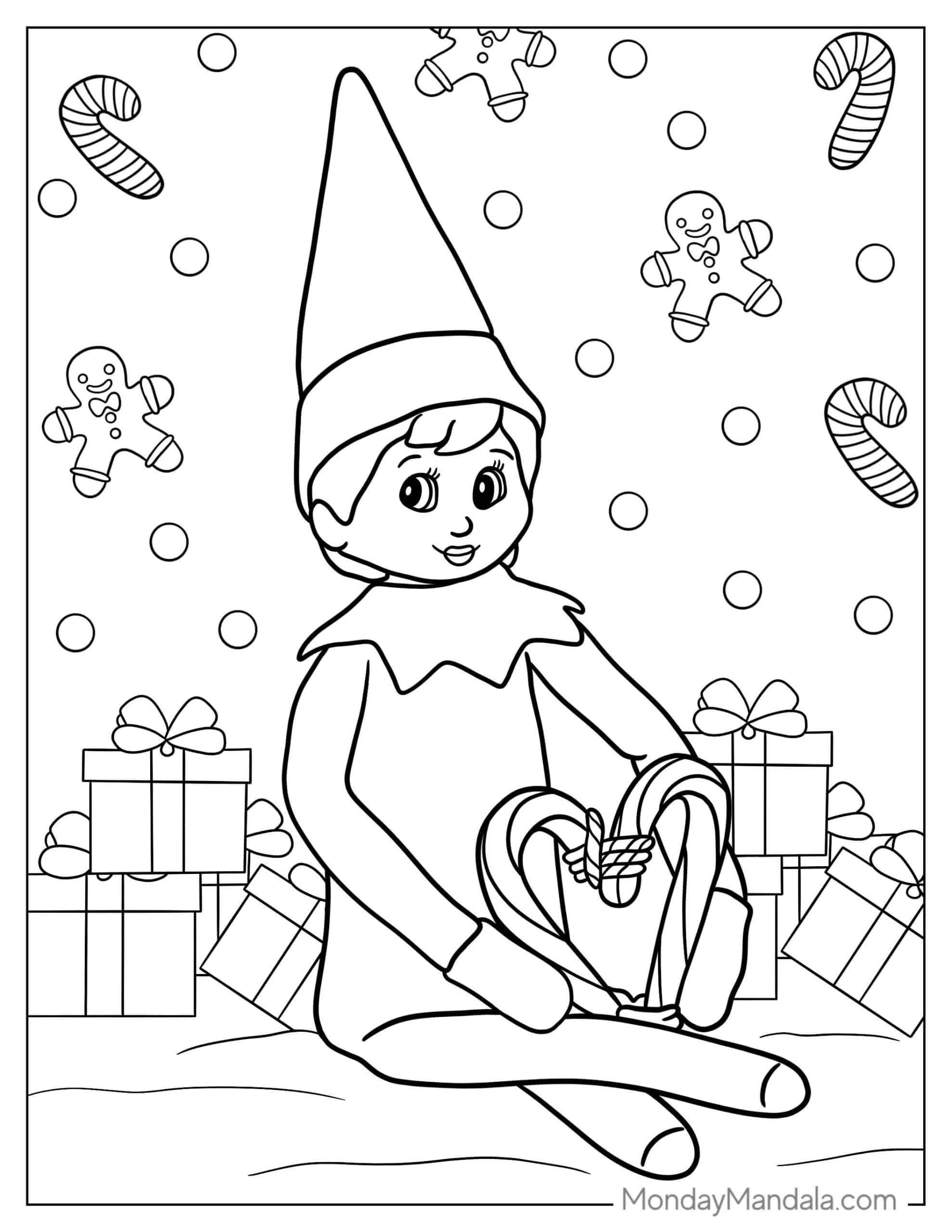 44 Elf On The Shelf Coloring Pages Free PDF Printables 44 Elf On The Shelf Coloring Pages Free PDF Printables