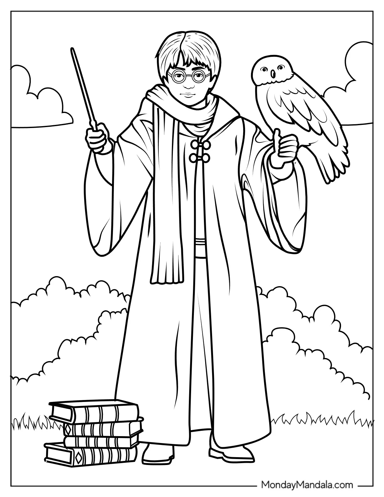 44 Harry Potter Coloring Pages Free PDF Printables 