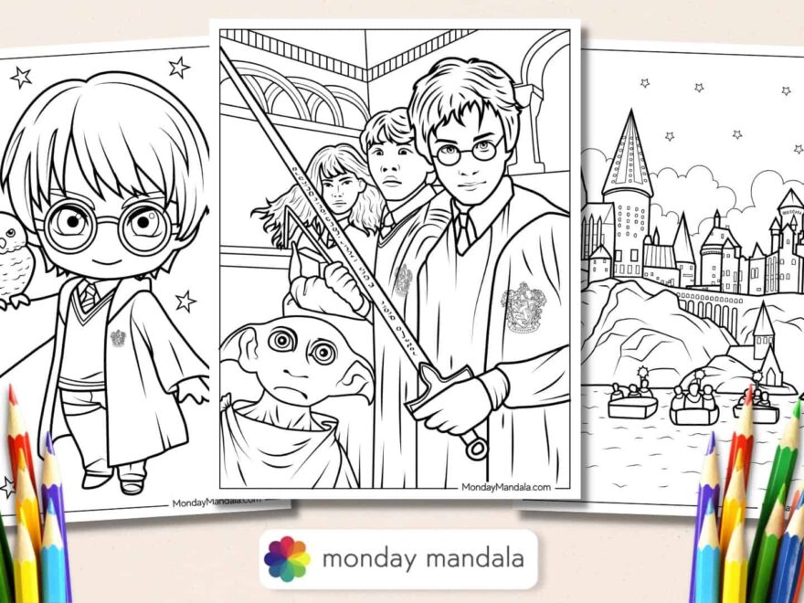44 Harry Potter Coloring Pages Free PDF Printables
