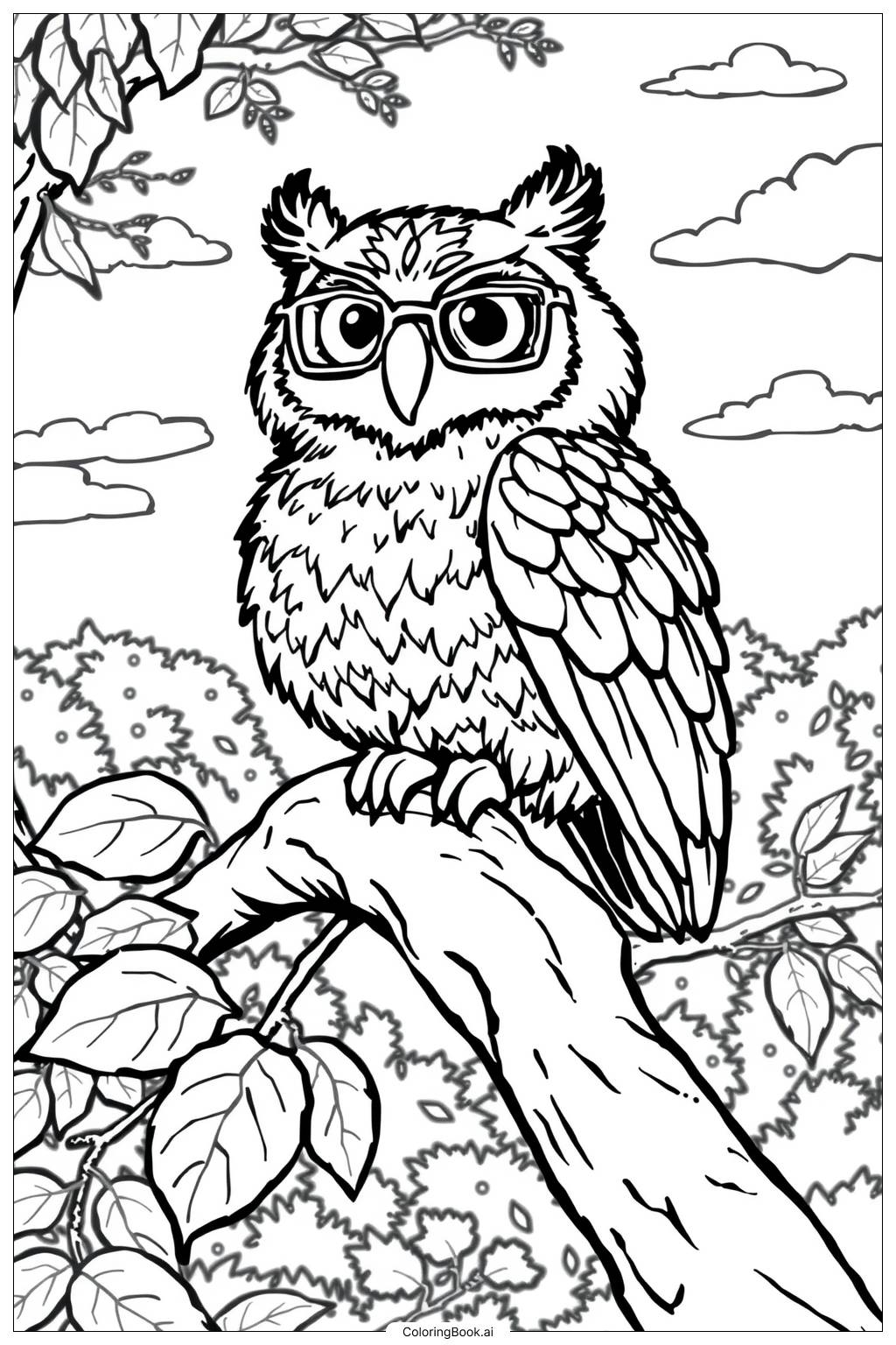 Free Cute Owl Coloring Pages Free Cute Owl Coloring Pages