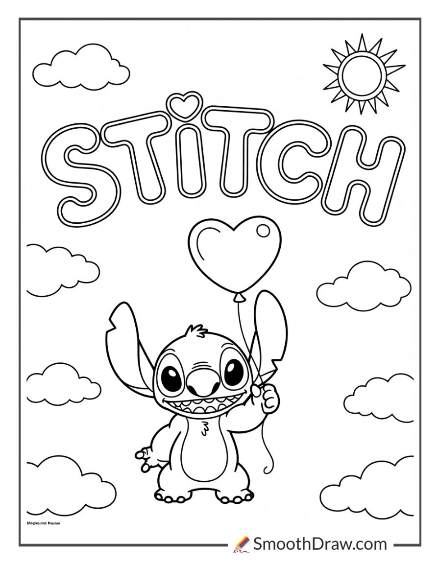 Cute Lilo And Stitch Coloring Pages