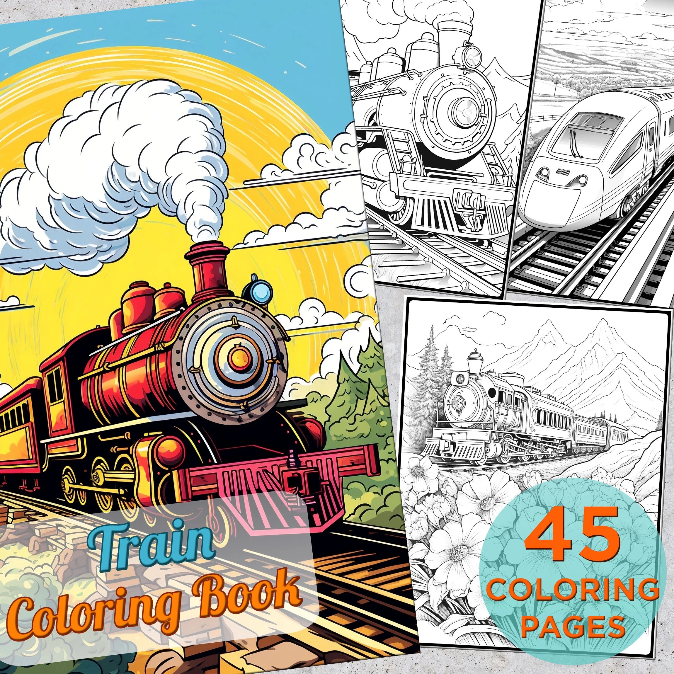 Adult Train Coloring Pages Adult Train Coloring Pages