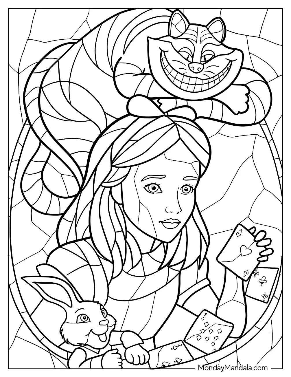 Stained Glass Coloring Pages