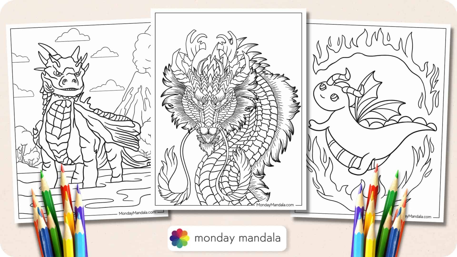 52 Dragon Coloring Pages Free PDF Printables 52 Dragon Coloring Pages Free PDF Printables