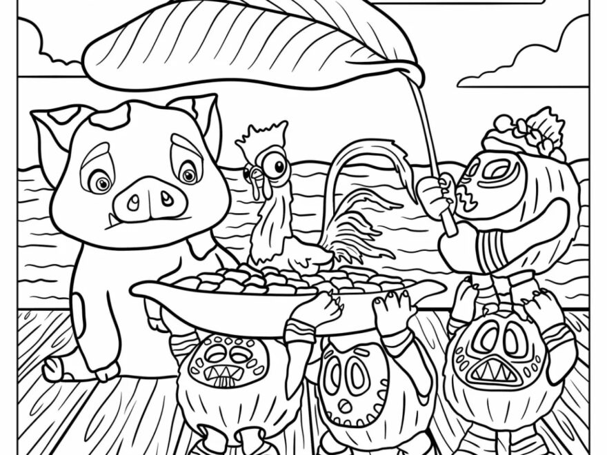 52 Moana Coloring Pages Free PDF Printables
