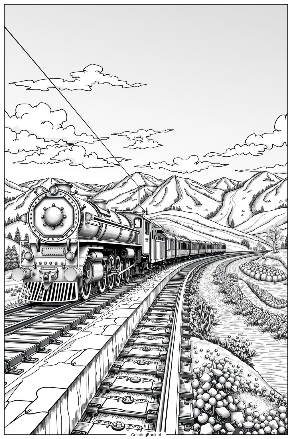 52 Train Coloring Pages Free PDF PNG Printables 52 Train Coloring Pages Free PDF PNG Printables