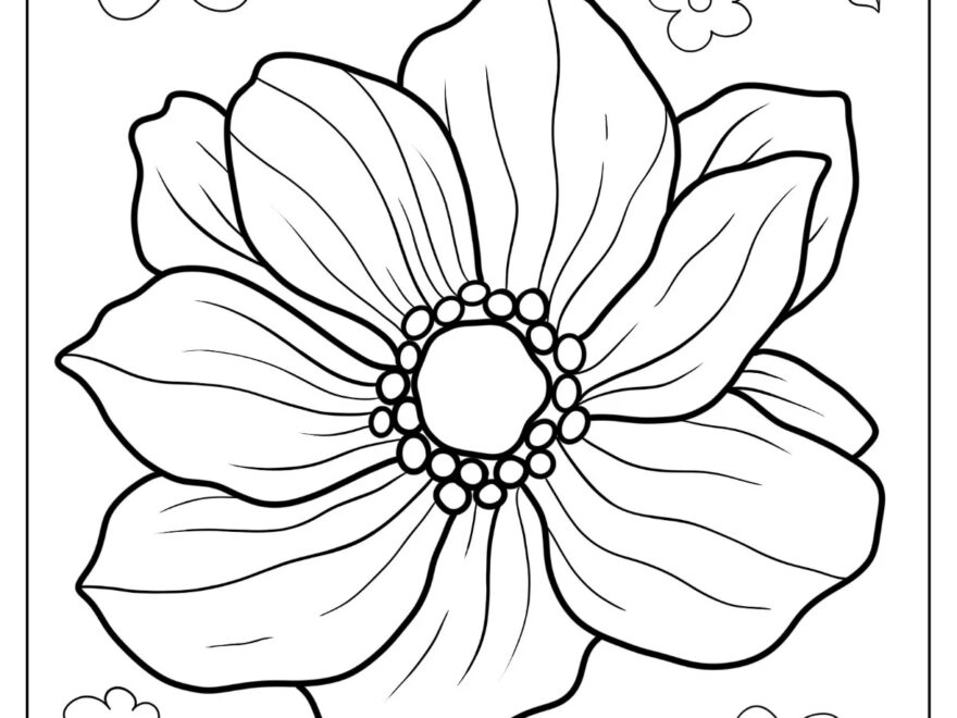 53 Flower Coloring Pages Free PDF Printables