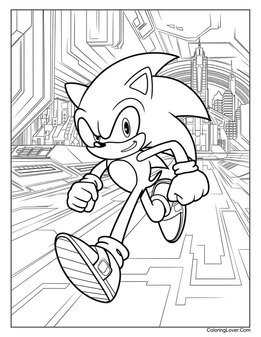 64 Sonic Coloring Pages Free Printables For All Ages 