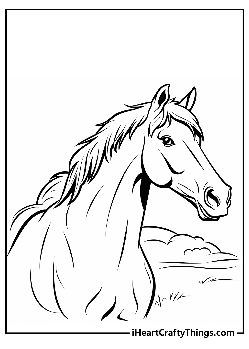 Horse Coloring Pages To Print For Free Horse Coloring Pages To Print For Free