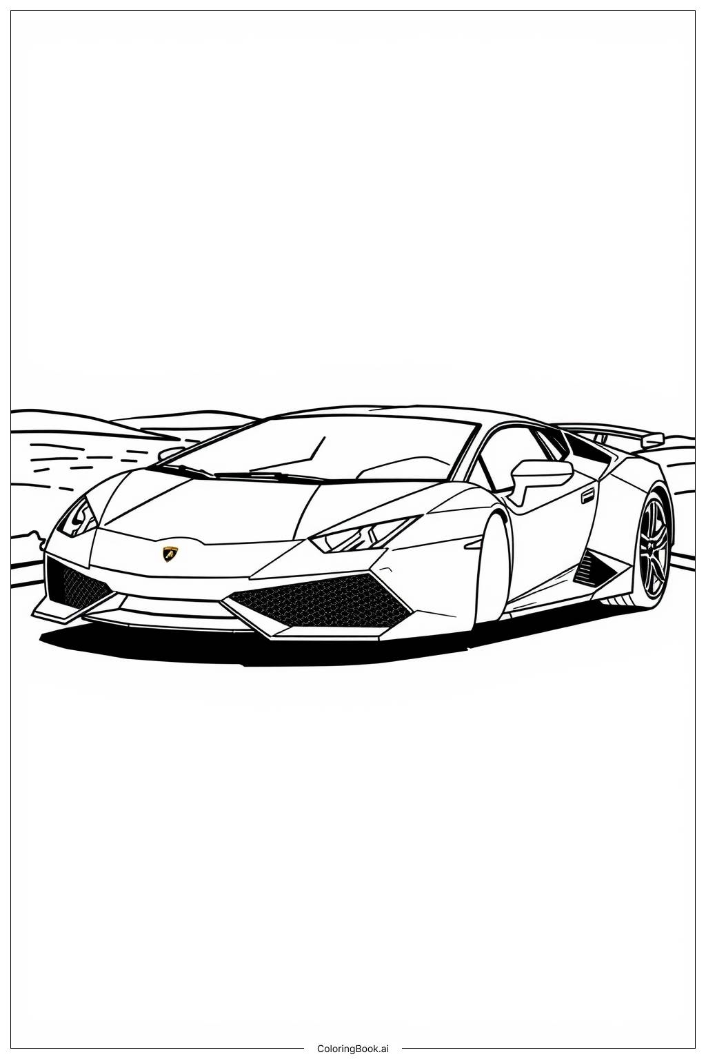 65 Lamborghini Coloring Pages Free PDF PNG Printables 