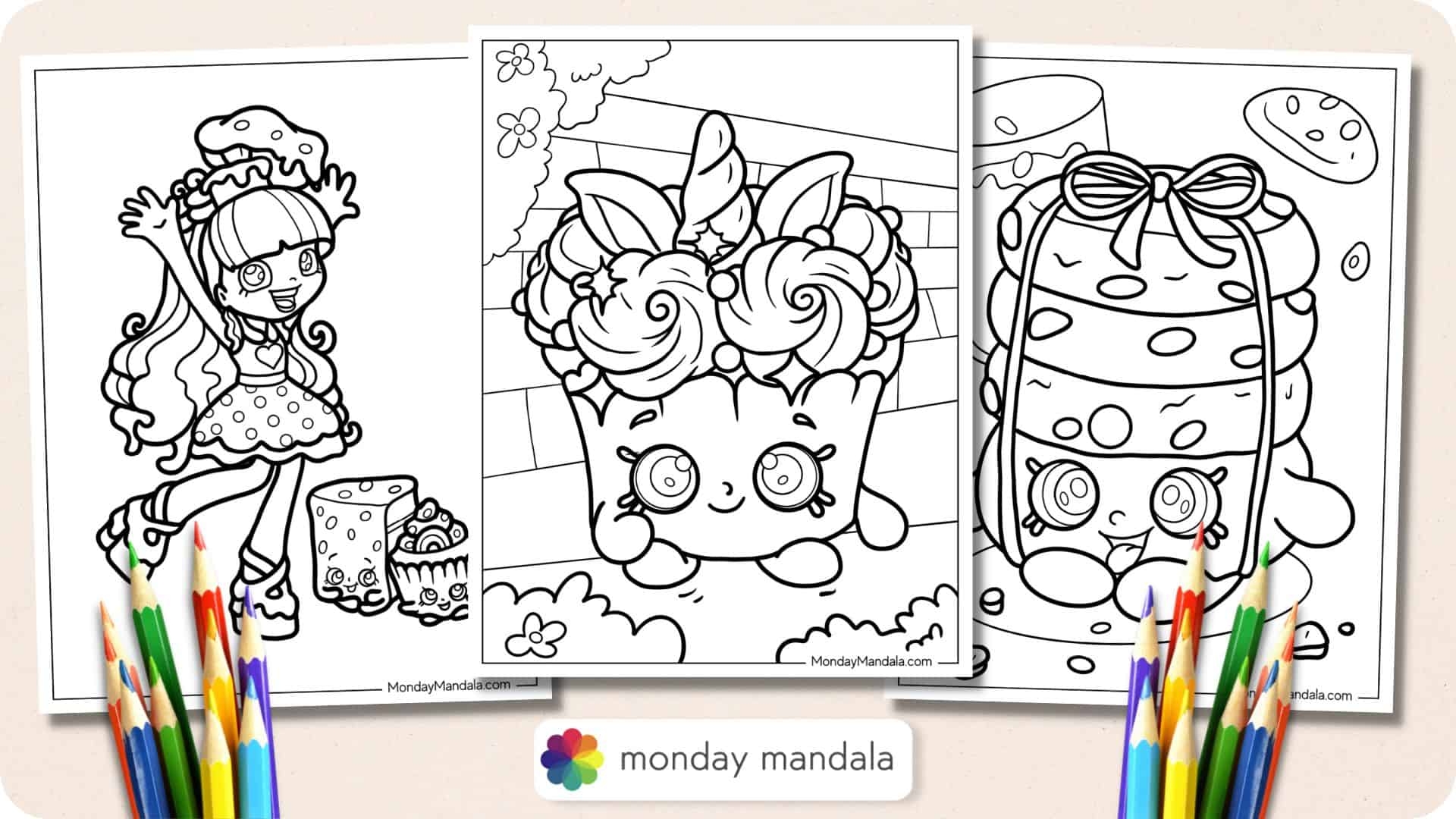66 Shopkins Coloring Pages Free PDF Printables 