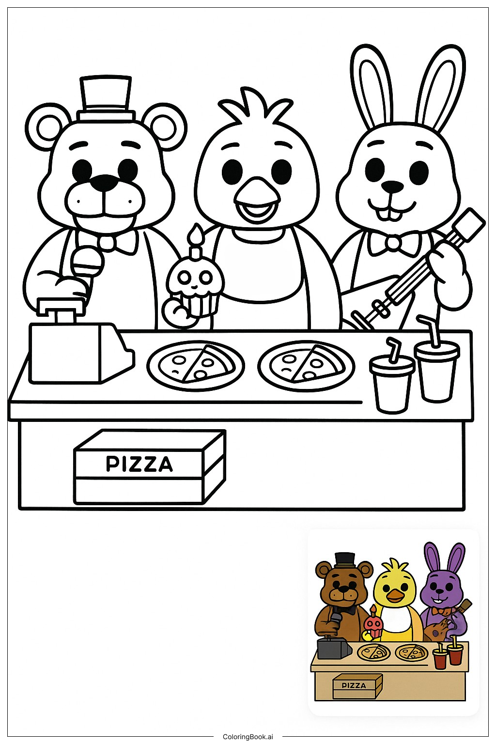 67 Five Nights At Freddy FNAF Coloring Pages Free PDF PNG Printables 