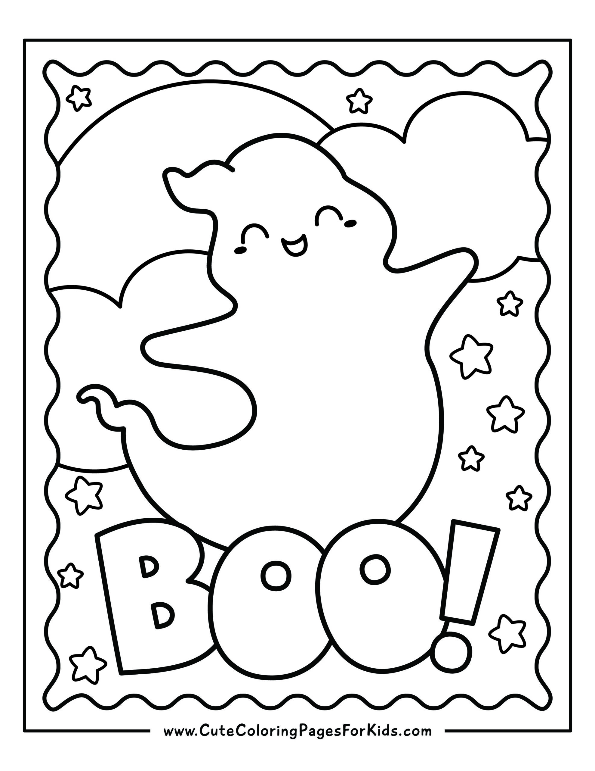 7 Cute Ghost Coloring Pages Free Printable PDFs Cute Coloring Pages For Kids
