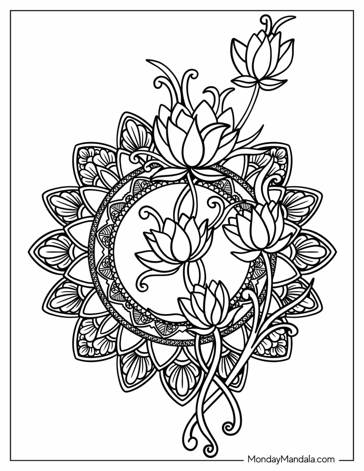 7 Floral Mandala Images Ideas Mandala Coloring Pages Mandala Coloring Coloring Book Pages