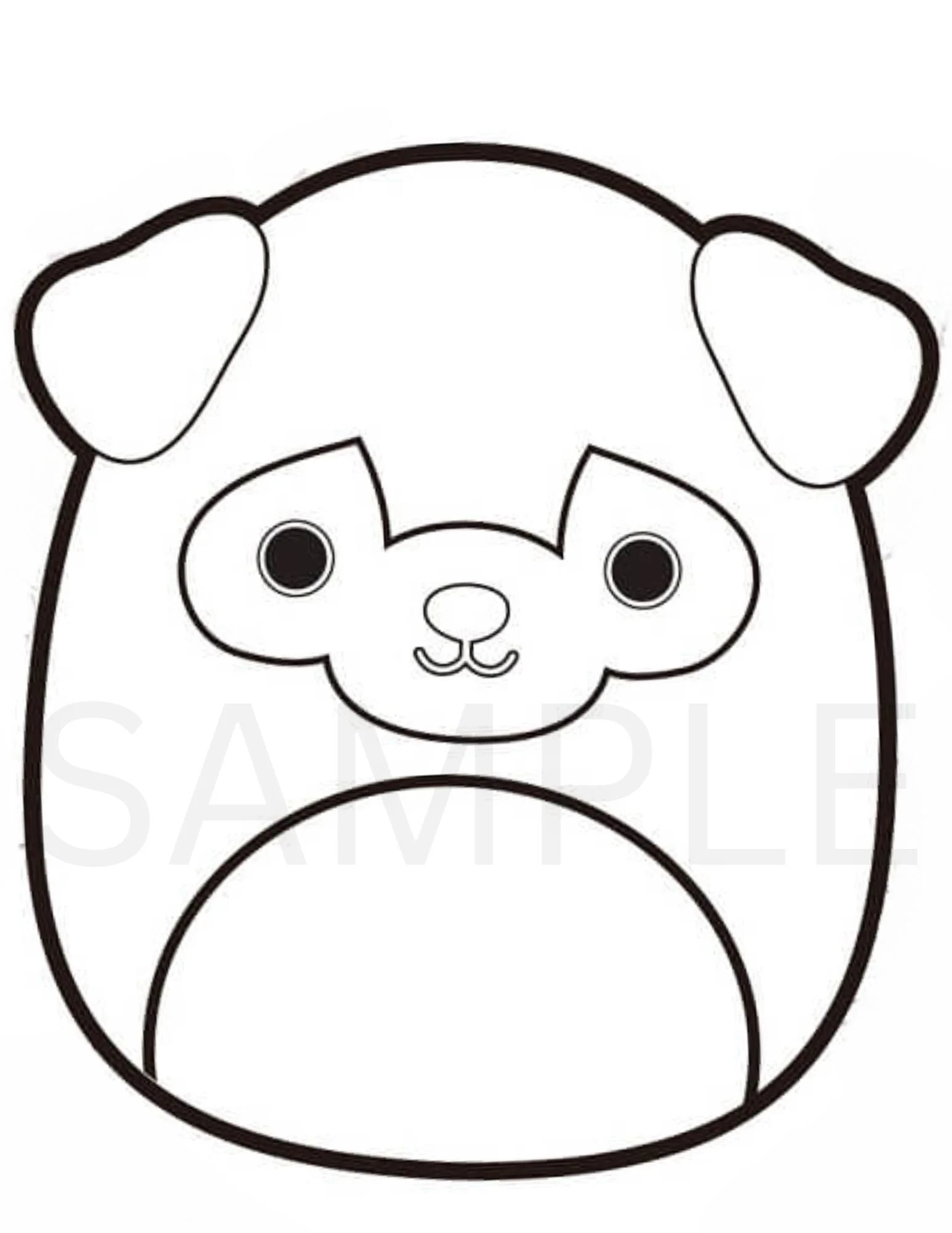 Squishmallow Dog Coloring Pages Printable Squishmallow Dog Coloring Pages Printable