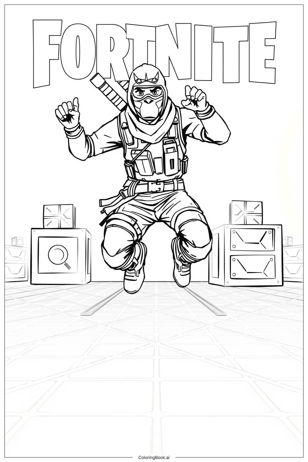 74 Fortnite Coloring Pages Free PDF PNG Printables 