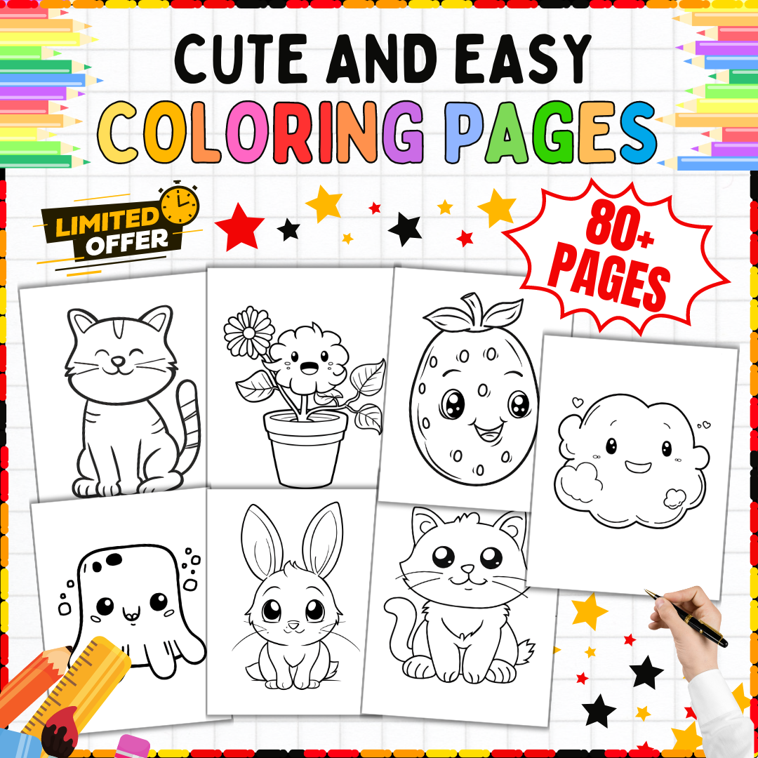 80 Printable Easy Coloring Pages Simple Coloring Sheets For Grades K 3 Made By Teachers 80 Printable Easy Coloring Pages Simple Coloring Sheets For Grades K 3 Made By Teachers