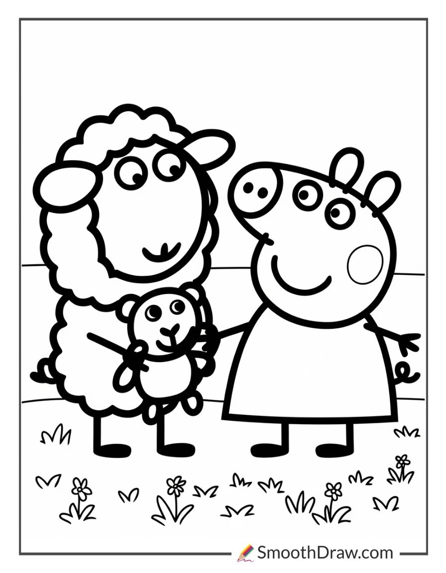 83 Peppa Pig Coloring Pages Smooth Draw