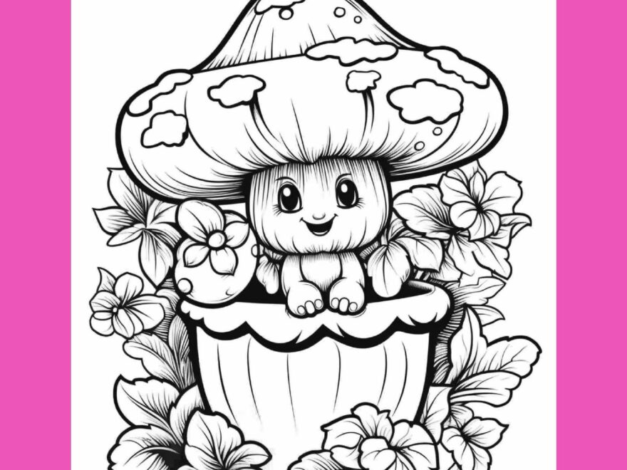 Adorable Kawaii Mushroom Coloring Book For Kids Cute Whimsical Illustrations Made By Teachers