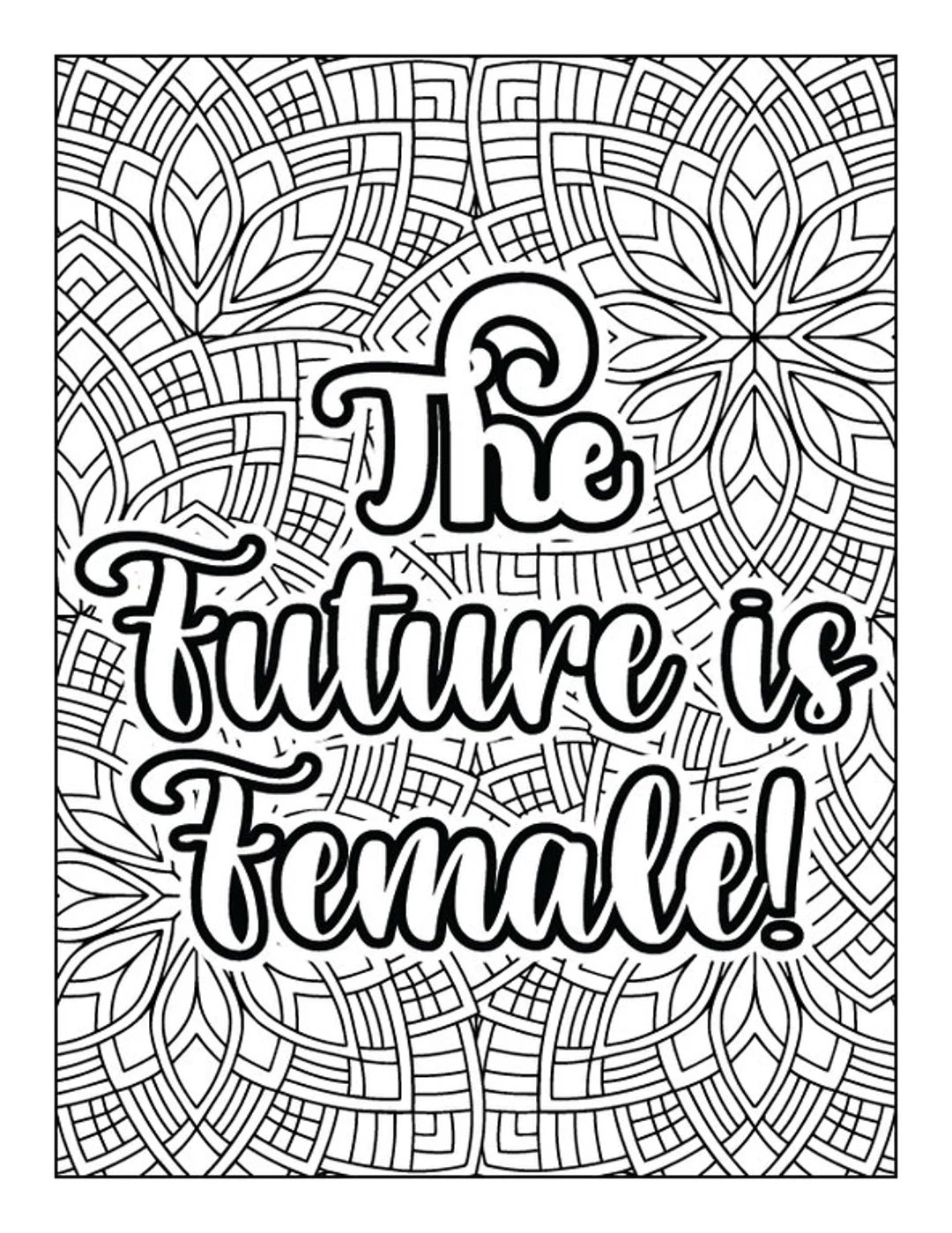 Girl Quotes Coloring Pages