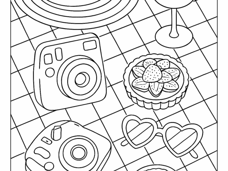 Aesthetic Coloring Pages 50 Free Printable PDFs CraftyCiciJoy Coloring Pages
