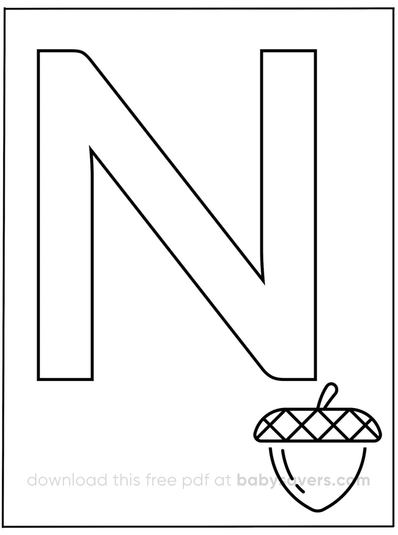 Simple Alphabet Coloring Pages Simple Alphabet Coloring Pages