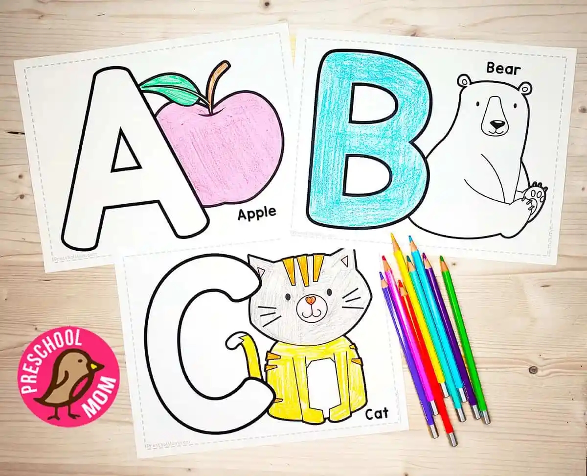 Alphabet Coloring Pages Preschool Mom Alphabet Coloring Pages Preschool Mom