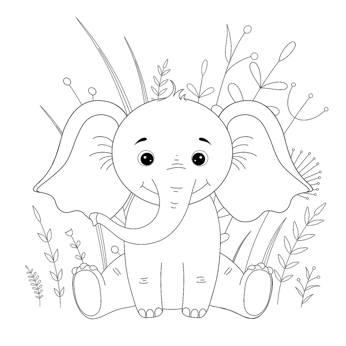Elephant Coloring Pages To Print Elephant Coloring Pages To Print
