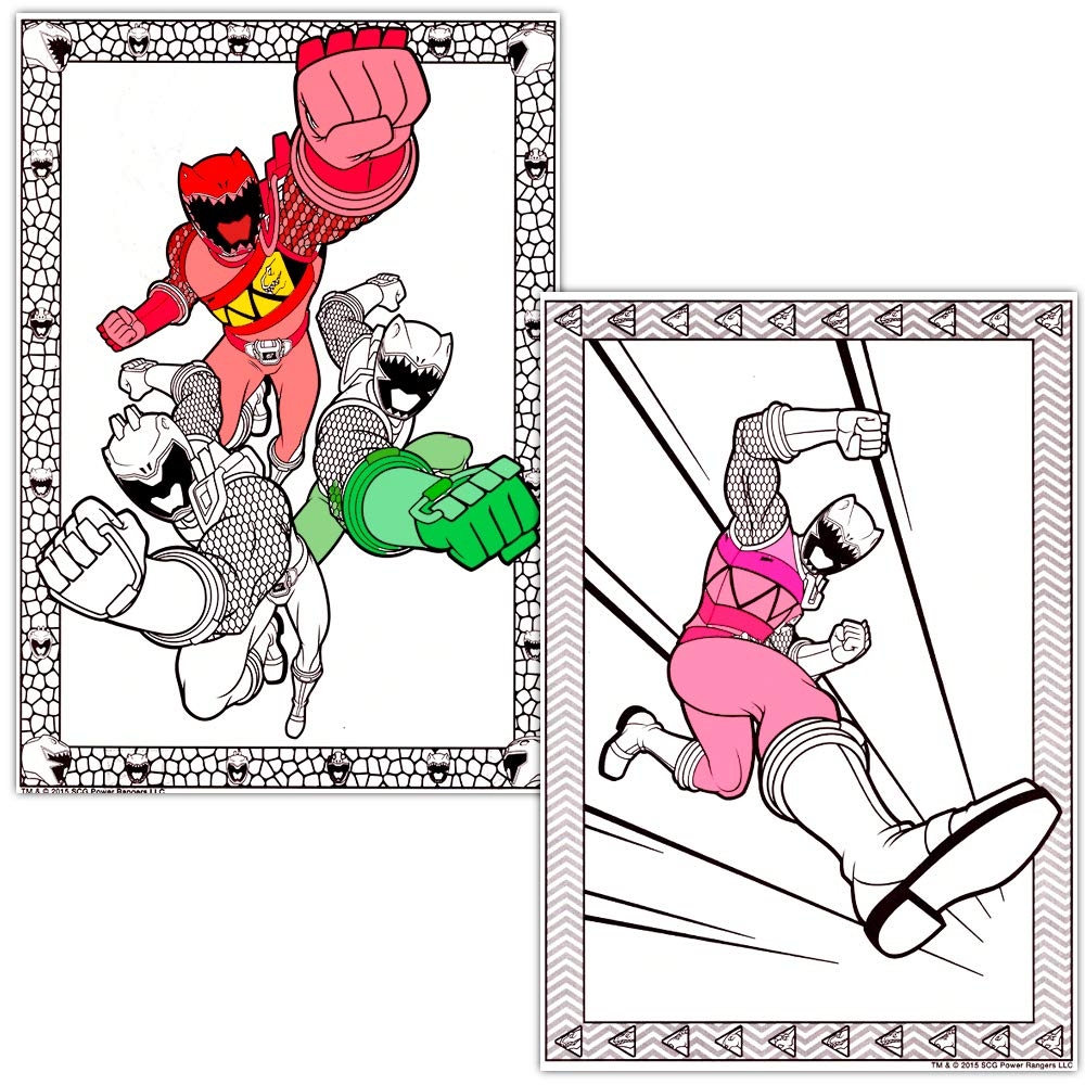 Amazon Power Rangers Coloring Book Super Set 2 Coloring And Activity Books And Stickers Toys Games