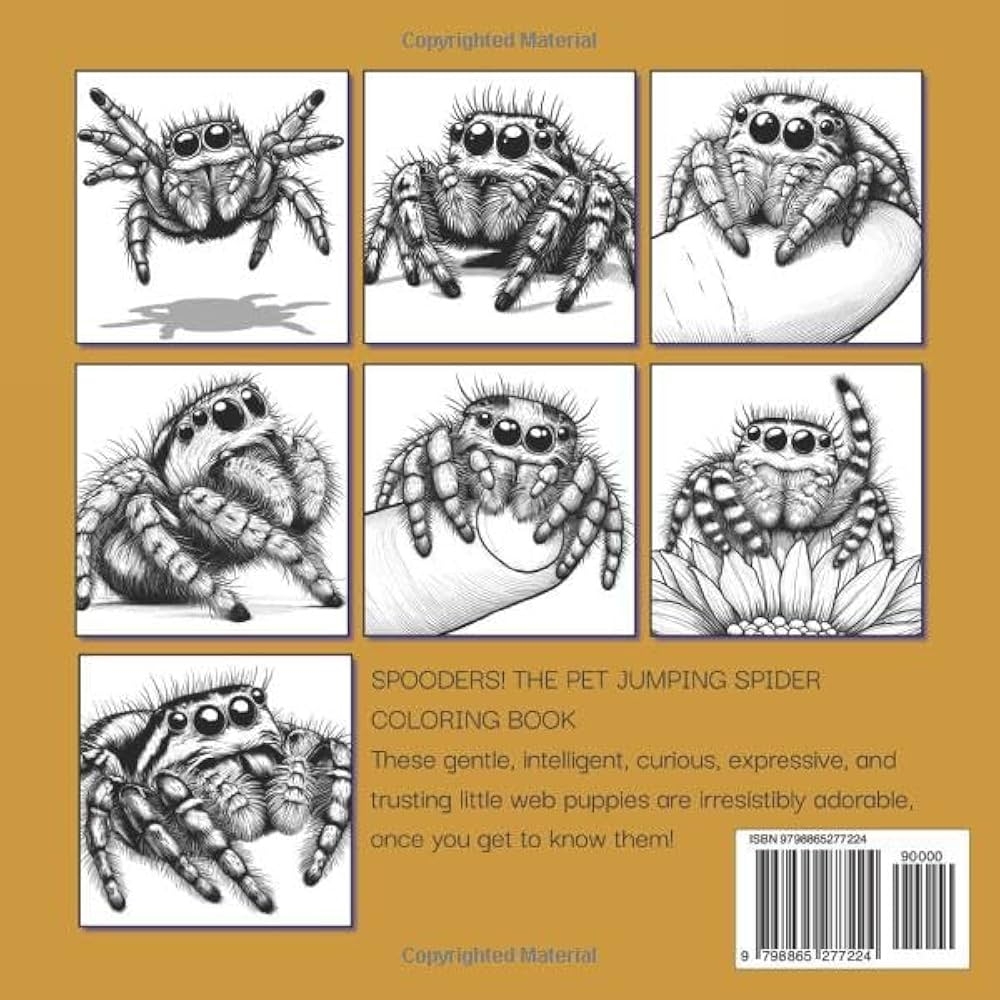 Amazon SPOODERS The Pet Jumping Spider Coloring Book 9798865277224 Boutsianis Wendy Books Amazon SPOODERS The Pet Jumping Spider Coloring Book 9798865277224 Boutsianis Wendy Books