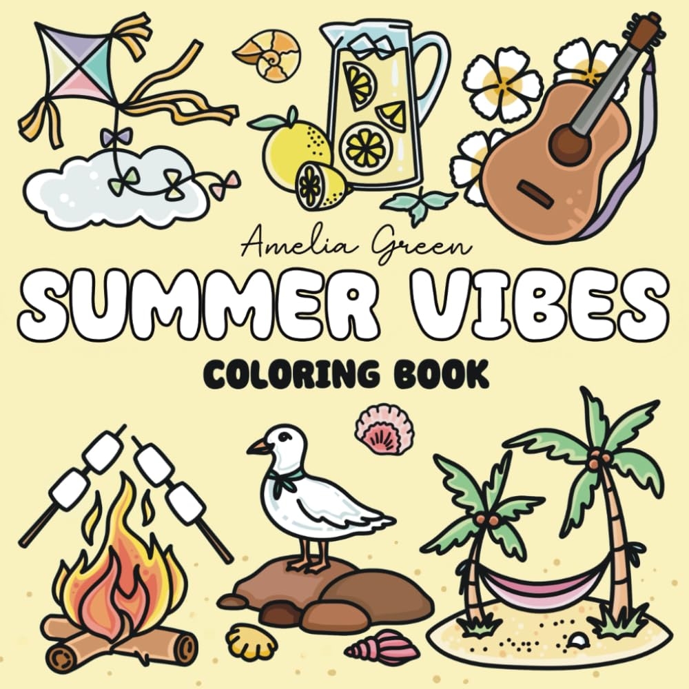 Amazon Summer Vibes Coloring Book 60 Bold Easy Designs Of Joyful Summer Days Fun Beach Activities Relaxing Scenes Much More Suitable For Both Kids Adults Bold And Easy Series Amazon Summer Vibes Coloring Book 60 Bold Easy Designs Of Joyful Summer Days Fun Beach Activities Relaxing Scenes Much More Suitable For Both Kids Adults Bold And Easy Series