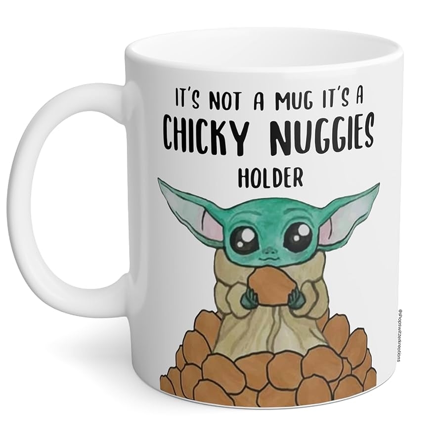 Chicken Nuggies Baby Yoda Coloring Pages