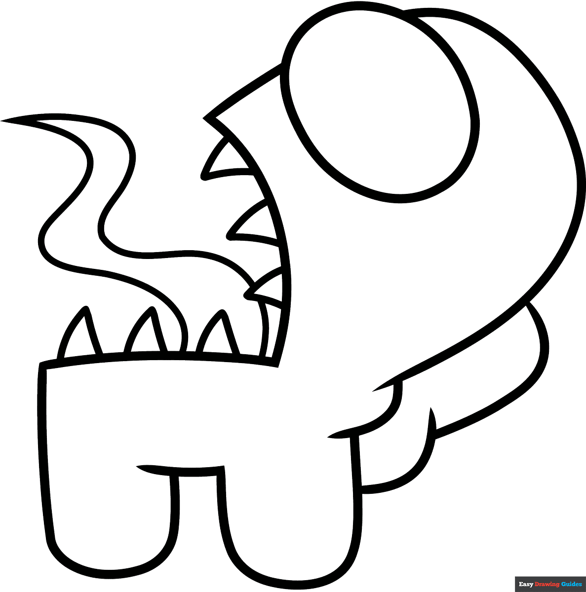 Among Us Imposter Coloring Page Easy Drawing Guides Among Us Imposter Coloring Page Easy Drawing Guides
