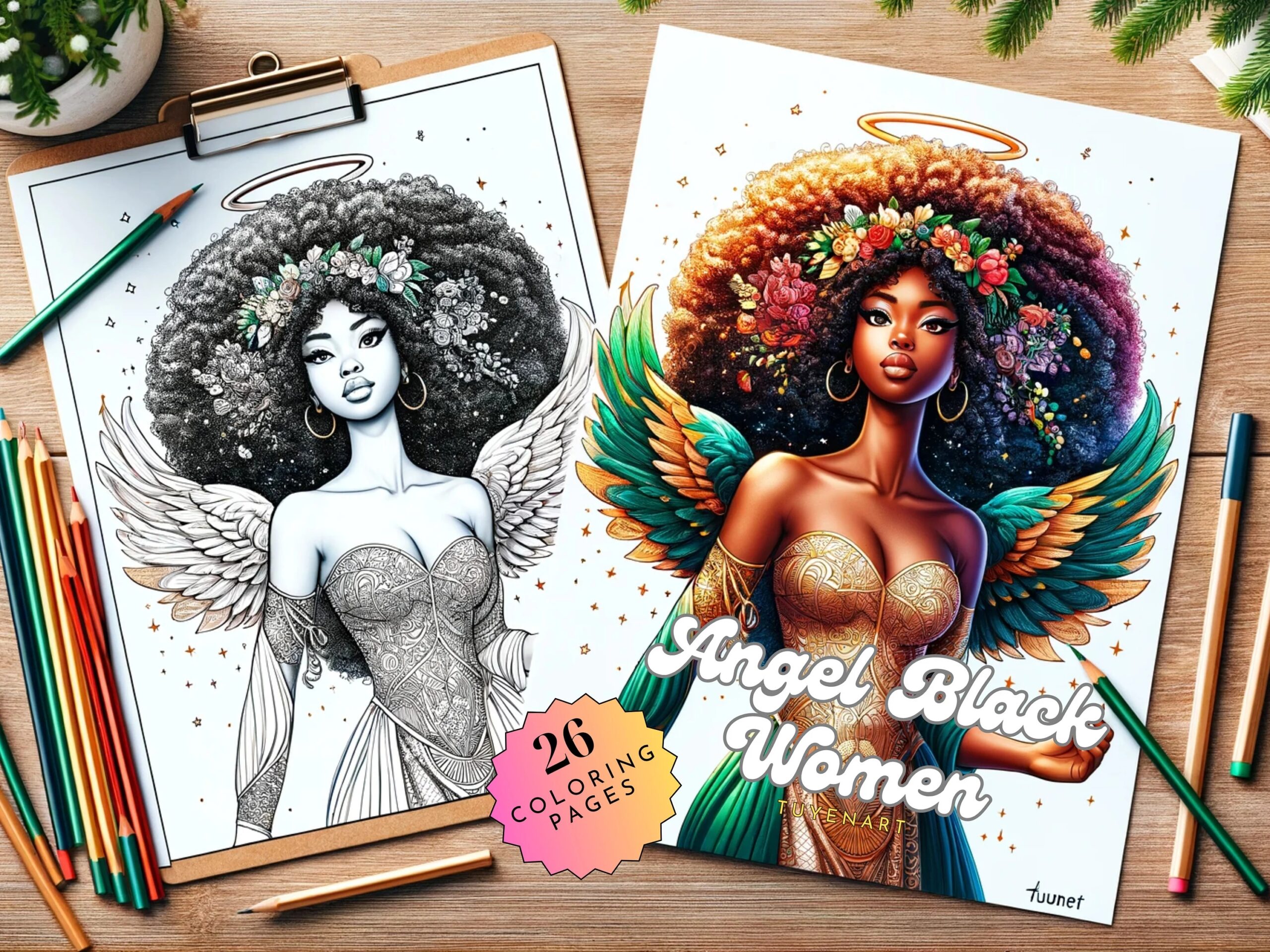 Angel Black Women Coloring Book Beautiful African Girls Coloring Sheets Grayscale Coloring Pages Printable PDF Instant Download Etsy Angel Black Women Coloring Book Beautiful African Girls Coloring Sheets Grayscale Coloring Pages Printable PDF Instant Download Etsy